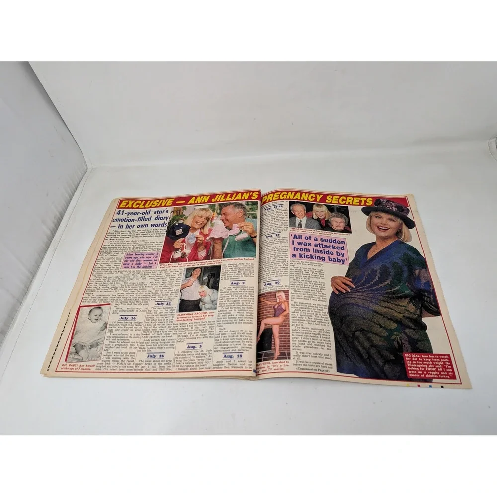 National Enquirer 1992 Jane Fonda Mike Tyson Ann Jillian‎ Michael Landon VTg 90s